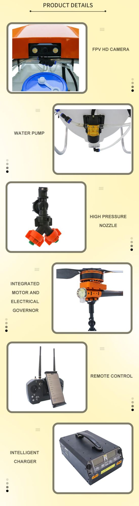 2020 Newest Large Payload Agricultural Drone Sprayer Helicopter Spray Machine Price