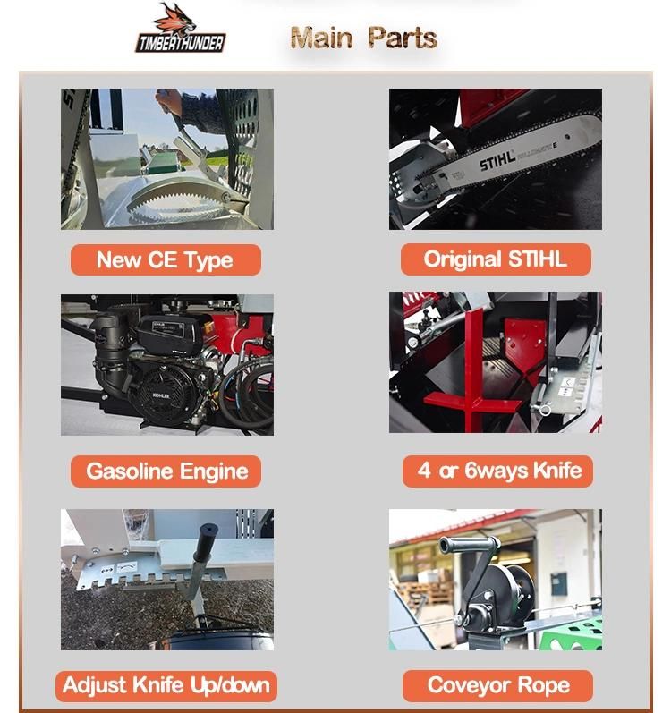 Gasoline Engine Log Splitter Firewood Processor