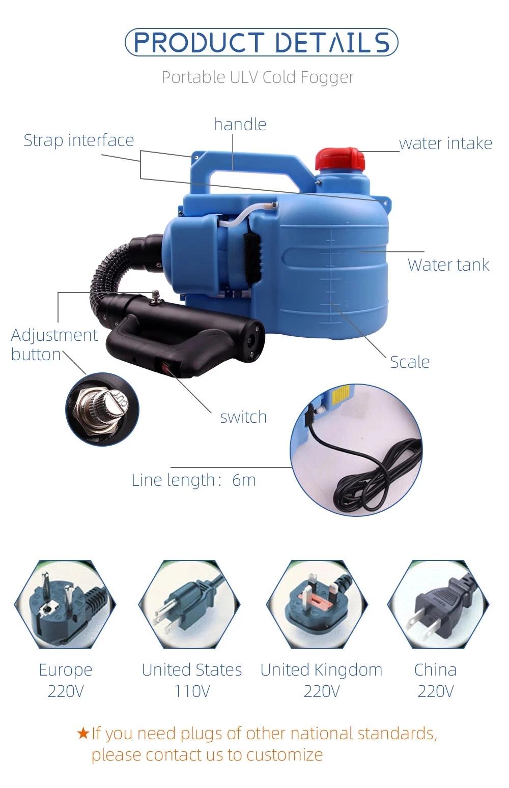 Sprayer Disfectant Fogger Ulv Fogger Fogging Machine