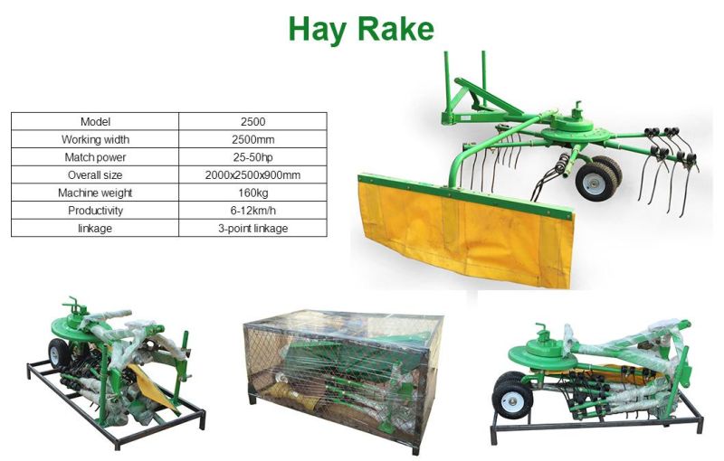 Low Price 20HP Tractor Mounted Walking Mini Hay Baler