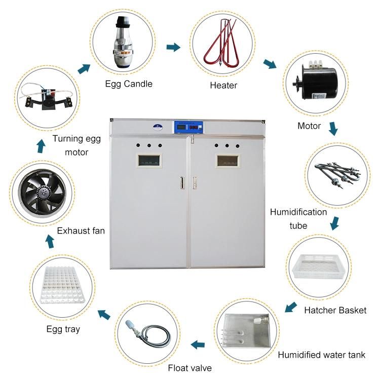 China Egg Incubators 5280 Capacity Industrial Chicken Egg Automatic Incubator