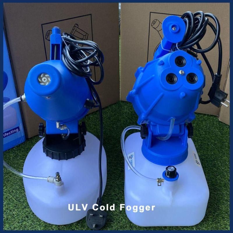 5L Ulv Fogger Portable Ulv Cold Nebulizer Handheld Disinfection Sprayer Fogging Sprayer High Efficient Disinfection Aerosol Sprayer 3 Nozzles Ulv Cold Fogger