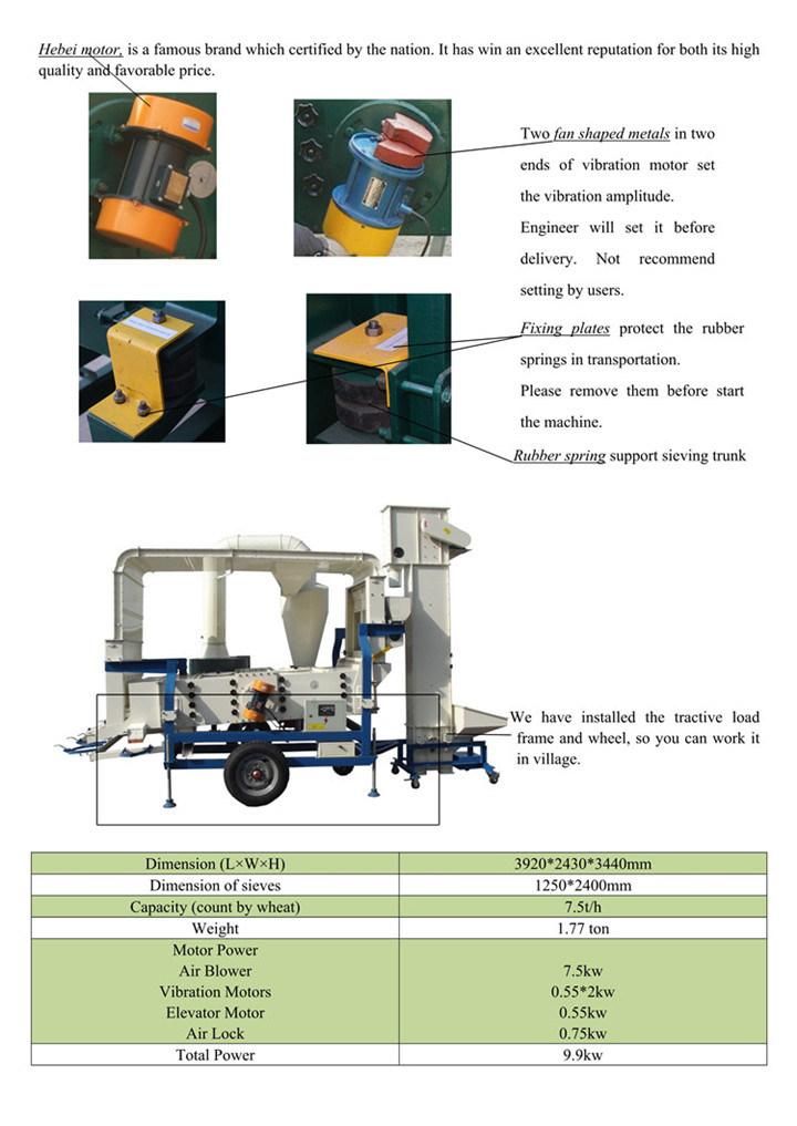 Chia Seed Cleaning Machine Grass Seed Cleaner