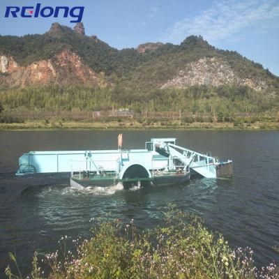 High Quality Hydraulic Water Hyacinth Harvesting Boat/Trash Skimmer Aquatic Weed Harvester