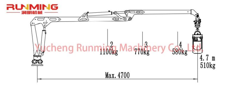 Runming Log Loader Timber Trailer with Crane