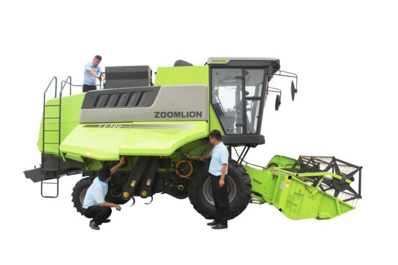 Zoomlion Te100 Wheeled Type Wheat Corn Combine Harvester Agricultural Machinery