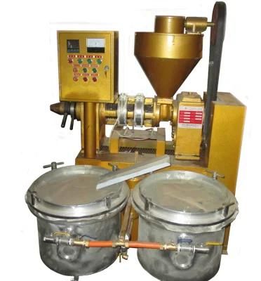 Small Automatic Oil Press Machine with Oil Filter for Making Soybean, Peanut, Sunflower Seeds, Castor Seeds and Sesame Oil, etc