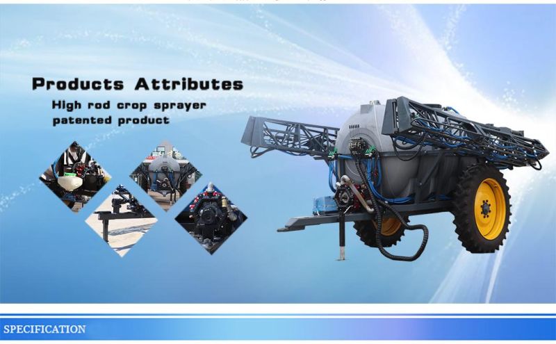 Agricultural Tractor Drawn Pesticide Agriculture Pump Garden Farm Boom Sprayer