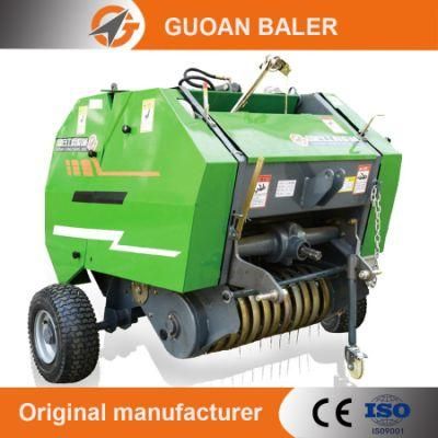 Walking Tractor Factory Sale Mini Round Hay Grass Silage Baler Machine