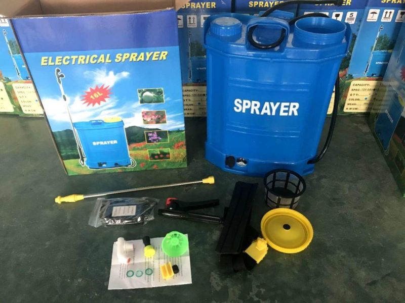 16L Agricuture Knapsack 12V8ah Lead-Acid Battery Cheap Automatic Power Electric Sprayer
