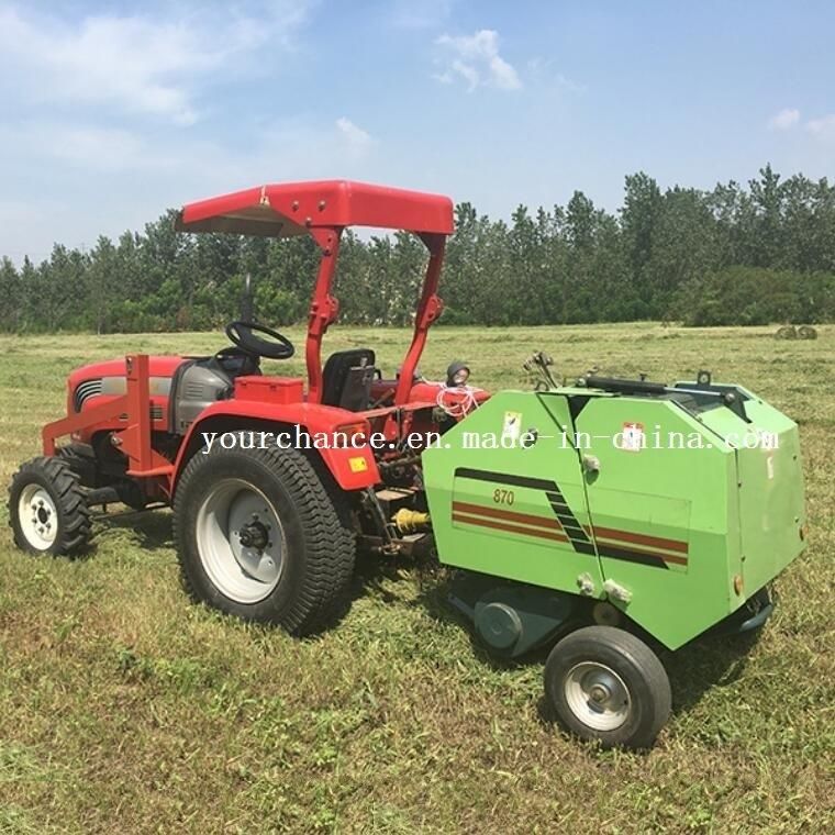 America Hot Sale Tractor Pto Drive Mini Round Hay Baler