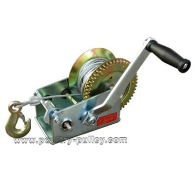 1200lbs Auto Brake Hand Winch, High Strength Hardened Gears