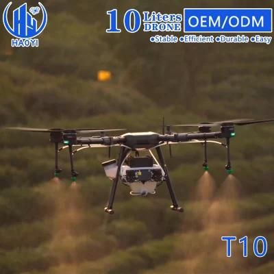 10L Intelligent Quad Copter Unmanned Sprayer Agricultural Spraying Drone with Maximum Flow 3.6L/Min