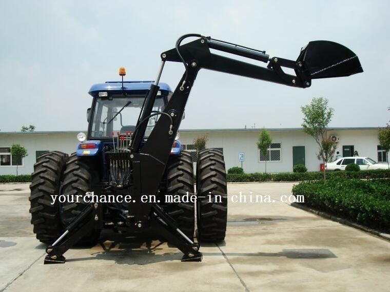 Hot Selling Tractor Attachment Lw-12 100-180 HP Tractor 3 Point Hitch Pto Drive Hydraulic Load Excavator Backhoe with 22 Inch Bucket