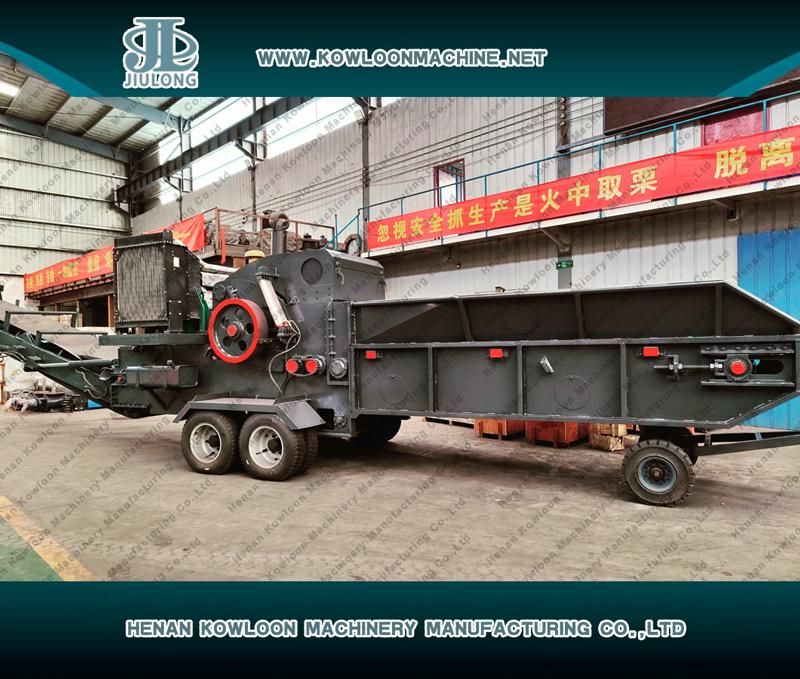 10 Tons Per Hour Large Capacity Stationary Type Electric Wood Chipper