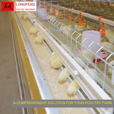 High Density Farm Equipment Broiler Chicken Cage with Top Wire Mesh