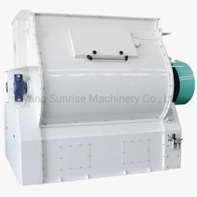 Animal Food Stainless Steel Double Shaft Paddle Mixer with Screw