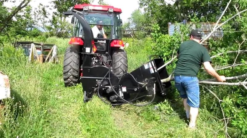 60-100HP Tractor Mounted Hydraulic Wood Chipper Good Quality Forest Machine for Sale