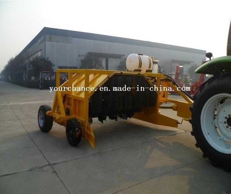 India Hot Selling Organic Fertilizer Production Machinery Zfq350 3.5m with 120-180HP Tractor Behind Towlable Compost Windrow Mixer Turner Machine