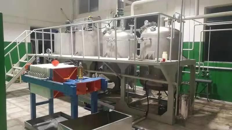 Low Price Mini Crude Edible Palm Oil Refinery Machine Plant Palm Oil Refining Workshop