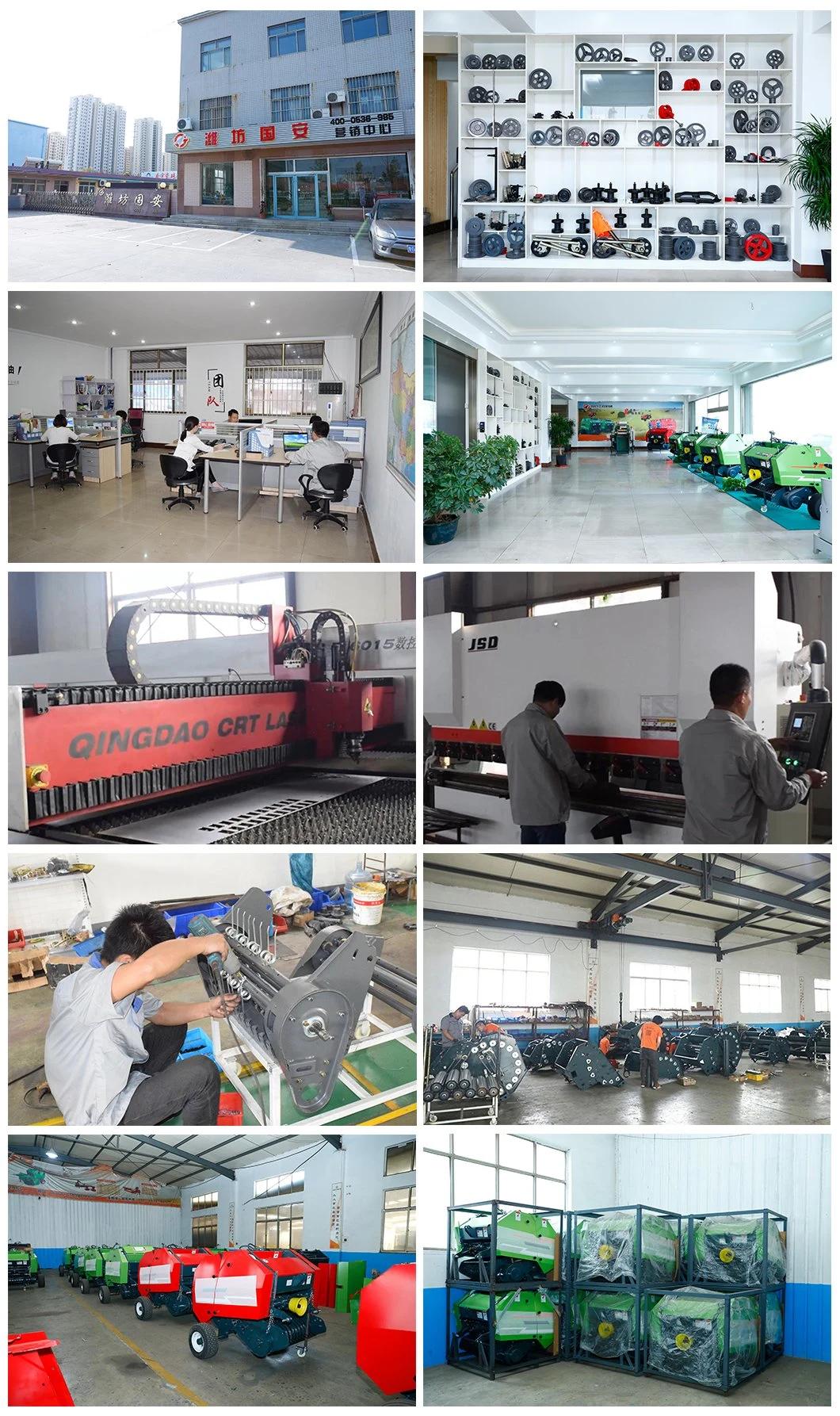 China High Quality Small Mini Manual Roll Round Pine Straw 9ykd-50 Baler Walking Behind Tractor Hay Grass Baler Machine