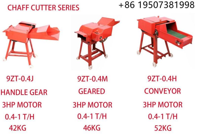 Steel World Famous High Efficiency 9zt-0.4j Chaff Cutter