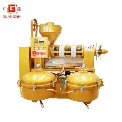 Guangxin 270kg/H Seeds Milling Oil Plant Combined Oil Press with Air Pressure Filter