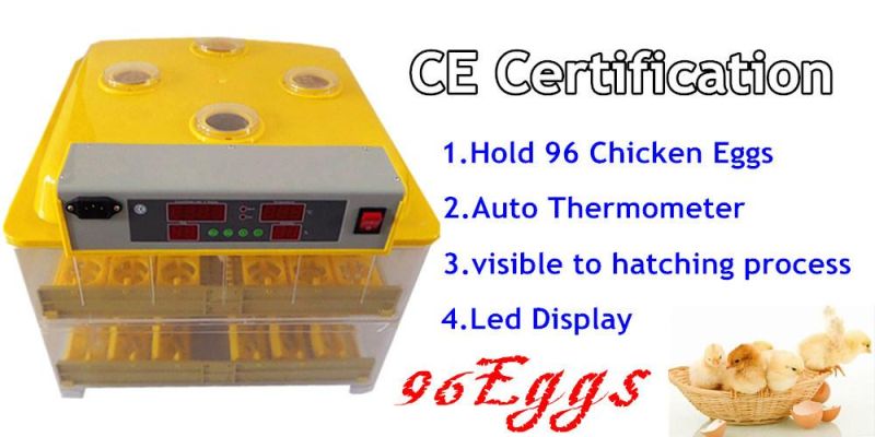 Mini Full Automatic Hottest Selling Chicken Egg Incubator for 96 Eggs