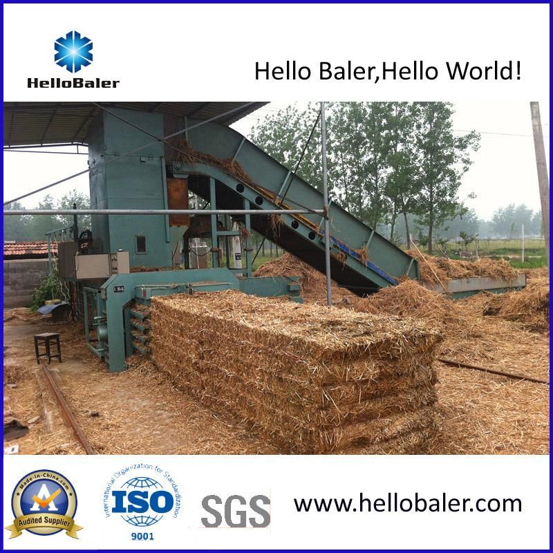 Hello baler brand moving straw hay grass baling packaging strapping baler machine