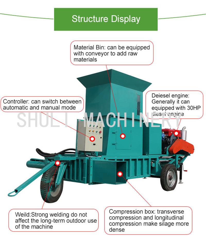 Square Baler Machine Hay Hay Baler Twine Baler Hydraulic Baler