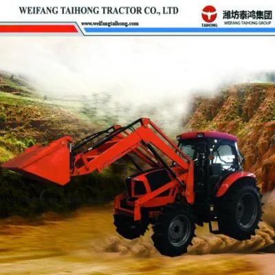 Agricultural Machinery Big Power Tiller Tractor 200HP 220HP Mounted Front Loader Backhoe