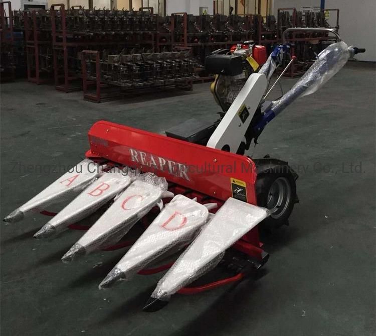 Good Feedback Hot Sale Grain Reaper/Wheat Reaper / Mini Rice Paddy Corn Cutting Machine