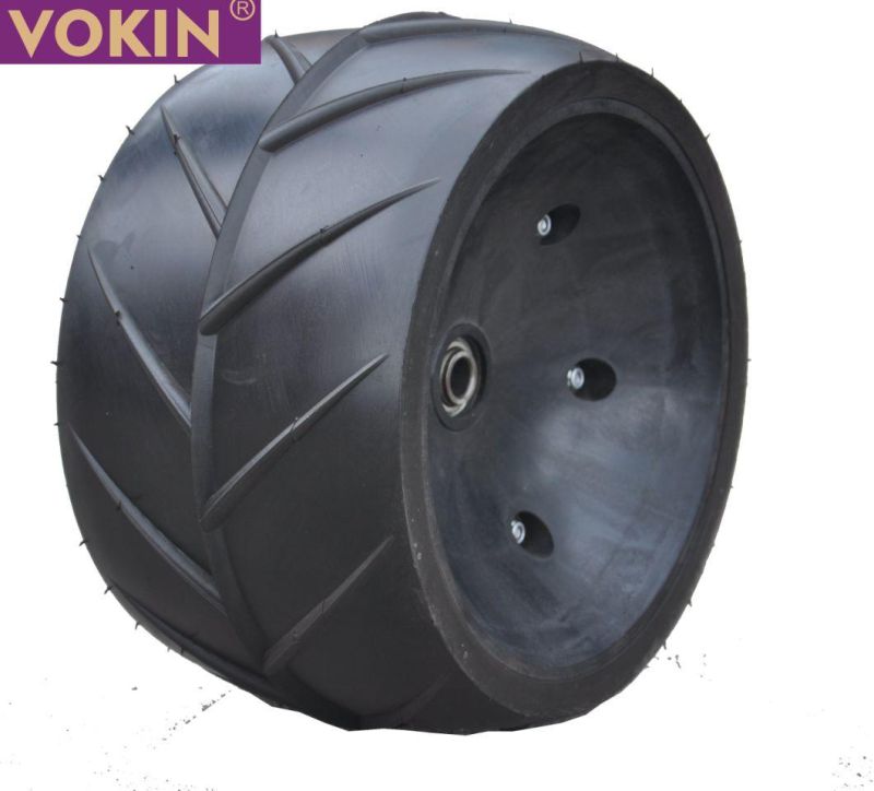 6.5" X 12" (167 X 32mm) Sower Seeder Planter Rubber Roller by Vokin Planter Wheel Exporters