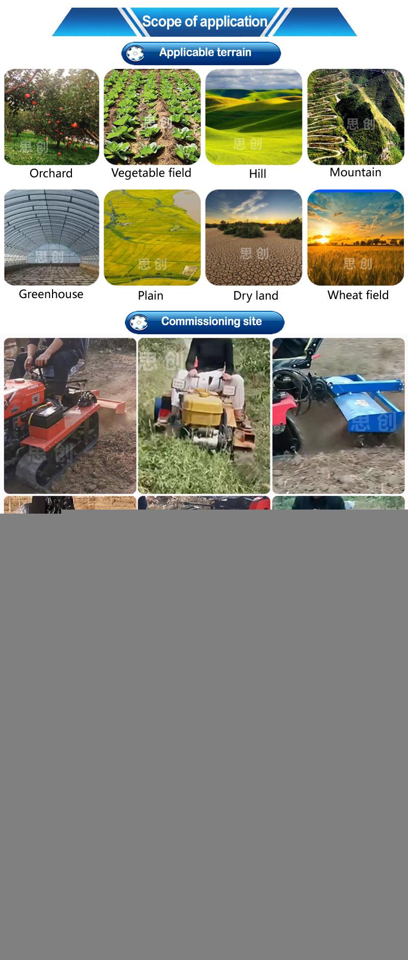 Cheap Farm Machinery Lawn Tractor Orchard Tractor Crawler Bulldozer