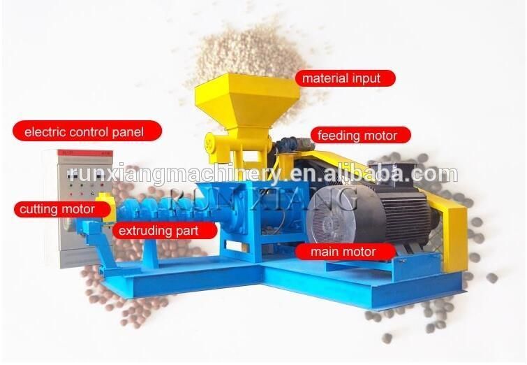 Wet Type Floating Fish Animal Feed Pellet Extruder Machine