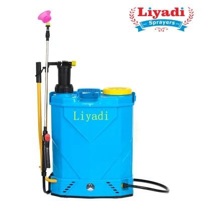 Agricultural 16L 2 in 1 Battery Electric Hand Manual Backpack Electric Pump Garden Knapsack Sprayer