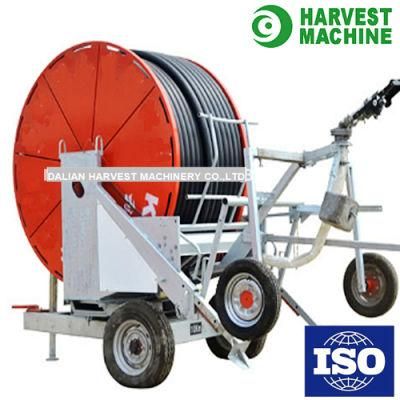 Agricultural Hose Reel Irrigation System Traveling Water Hose Reel Rain Spray Irrigation Machine