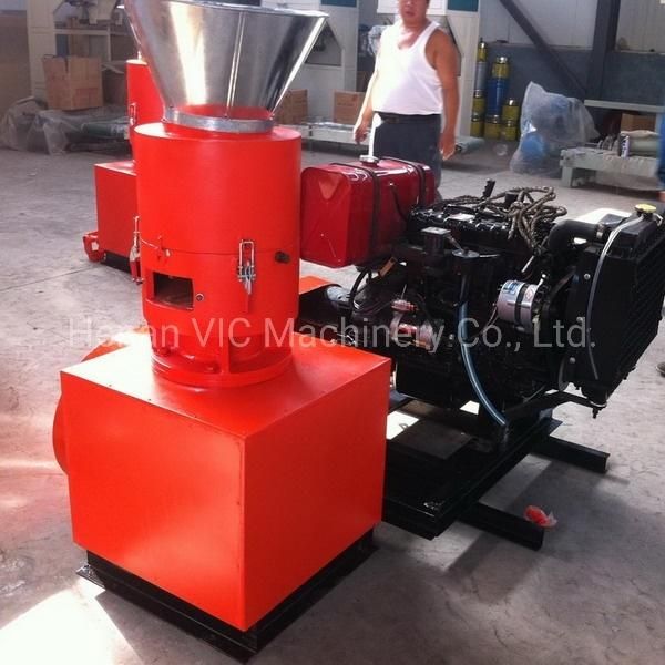 9pk-E Diesel Engine Biomass Pellet Making Machine