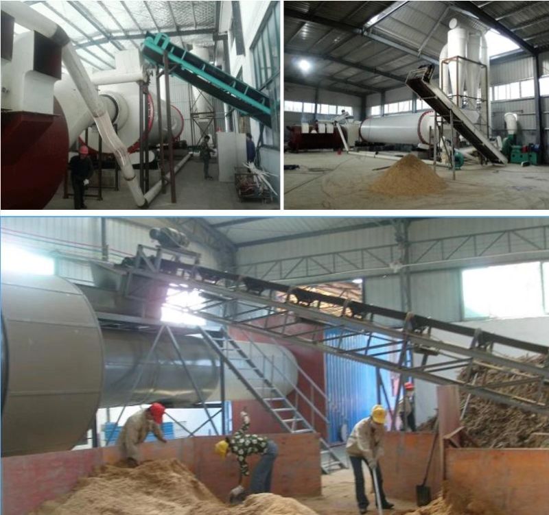 1-20tph Small Sand Biomass Sawdust Coal Rotary Dryer in Russia