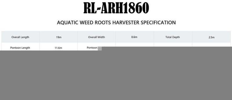 Environmentally Friendly Aquatic Plant Harvesting Machine Weed Root Harvesting