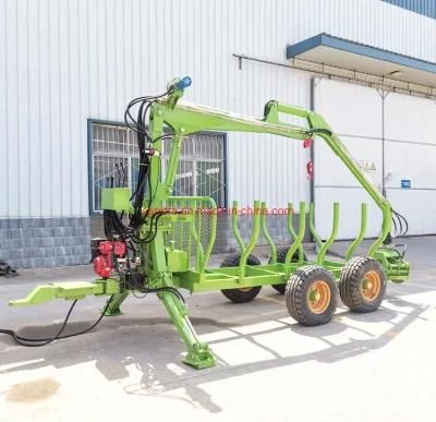 Tractor Trailer Logging Loader Trailer Zm5004 with Hydraulic Winch