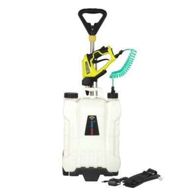 Lithium-Ion Cordless Switch Tank Backpack Pesticide Electrostatic Sprayer with 10.0 Ah Battery and Charger