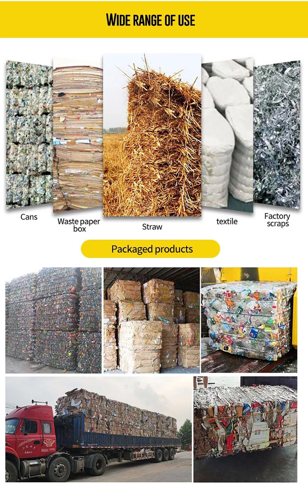 Wholesale Waste Paper Automatic Baler Waste Paper Box, Corrugated Box, Plastic Film and Other Automatic Baler