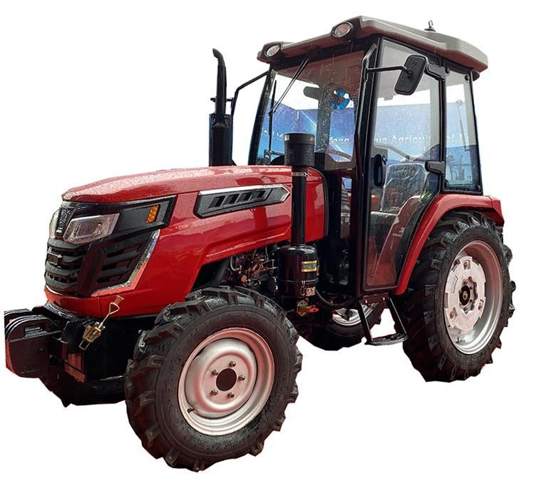 4WD Medium Size Lawn Tractor Compact Small Farm Tractors for Orchard/Greenhouse/Paddy Field/Corn Field