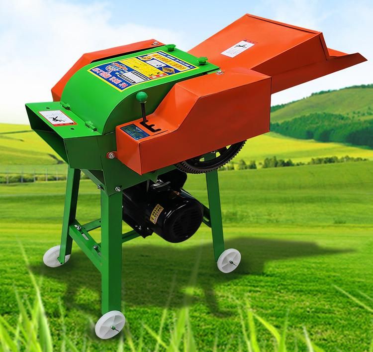 Agricultural Electric Fodder Silage Grinder Farm Portable Diesel Animal Feed Making Grass Straw Cutting Big Chaff Cutter Machine