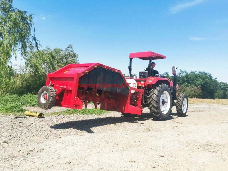 Tractor Mounted Dairy Cow Dung Compost Windrow Turner