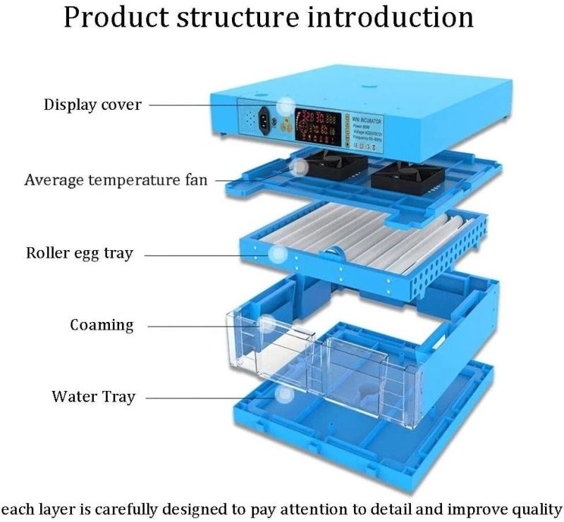 Ce Full Automatic Digital Industrial Commercial Chicken Egg Incubator