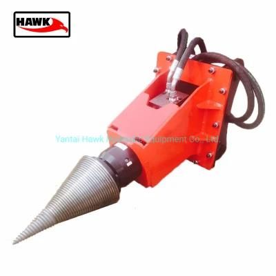 Excavator Front Mounted Cone Log Splitter