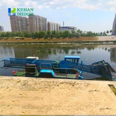 Water Mowing Boat to Protect The River