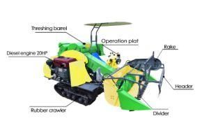 High Efficiency Paddy Harvester Rice Harvesting Machine Farm Machinery Harvester